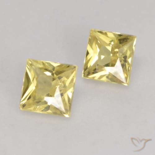 Shop natural 0.55ct Jaune Toscane Saphir gems, Carré, from Tanzanie at GemSelect. In stock, global shipping!