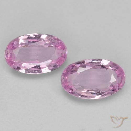 0.53ctw Naturel Rose pourpre royal léger Saphir, ovale, VVS-VS