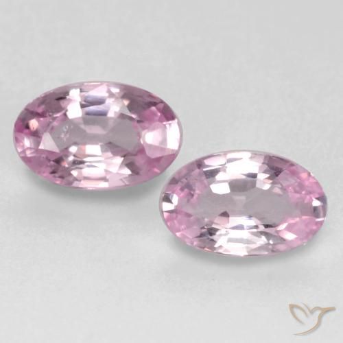 0.51ctw Naturel Rose bubblegum très clair Saphir, ovale, VVS-VS