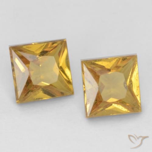 Shop natural 0.58ct Jaune miel Saphir gems, Carré, from Tanzanie at GemSelect. In stock, global shipping!