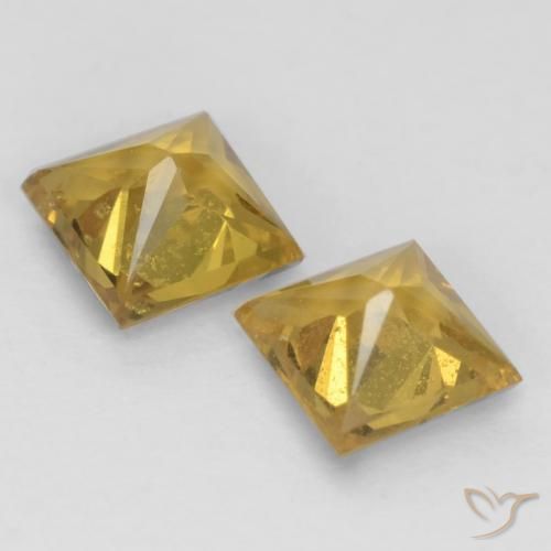Shop natural 0.58ct Jaune miel Saphir gems, Carré, from Tanzanie at GemSelect. In stock, global shipping!