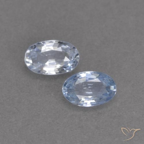 0.58ctw Naturel Clair Saphir, ovale, VVS-VS, Photo A