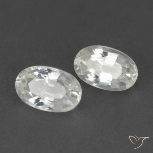 Shop natural 0.59ct Blanc Saphir gems, ovale, from Tanzanie at GemSelect. In stock, global shipping!