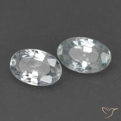 Shop natural 0.58ct Blanc bleuâtre Saphir gems, ovale, from Tanzanie at GemSelect. In stock, global shipping!