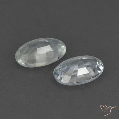 Shop natural 0.58ct Blanc bleuâtre Saphir gems, ovale, from Tanzanie at GemSelect. In stock, global shipping!