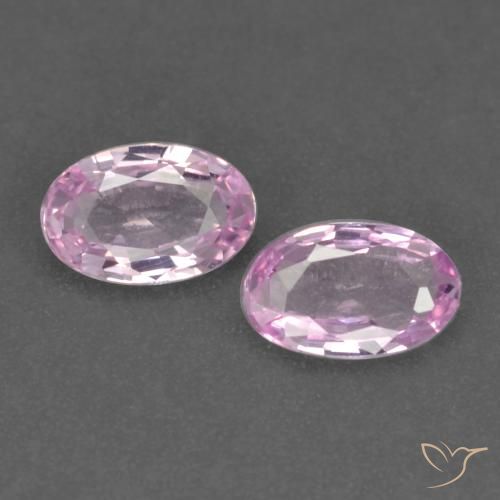 0.47ctw Naturel Pourpre rosâtre léger Saphir, ovale, VVS-VS