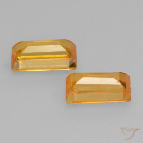 Shop natural 0.78ct Orange-or Saphir gems, Baquette, from Tanzanie at GemSelect. In stock, global shipping!