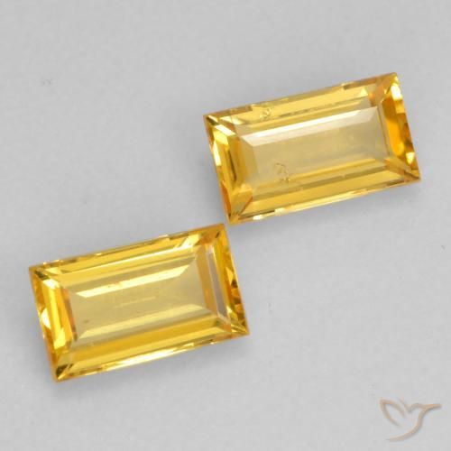 Shop natural 0.64ct Doré Saphir gems, Baquette, from Tanzanie at GemSelect. In stock, global shipping!