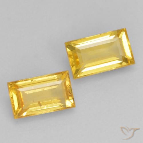 Shop natural 0.71ct Doré Saphir gems, Baquette, from Tanzanie at GemSelect. In stock, global shipping!