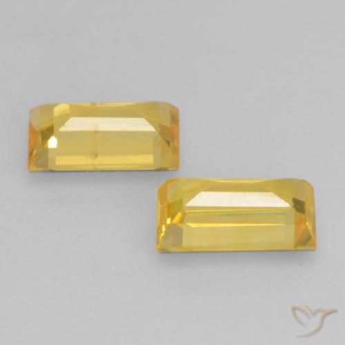 Shop natural 0.71ct Doré Saphir gems, Baquette, from Tanzanie at GemSelect. In stock, global shipping!