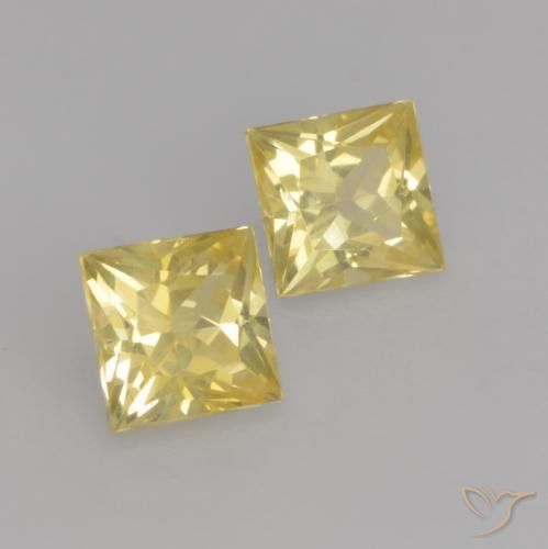 Shop natural 0.71ct Jaune Toscane Saphir gems, Carré, from Tanzanie at GemSelect. In stock, global shipping!
