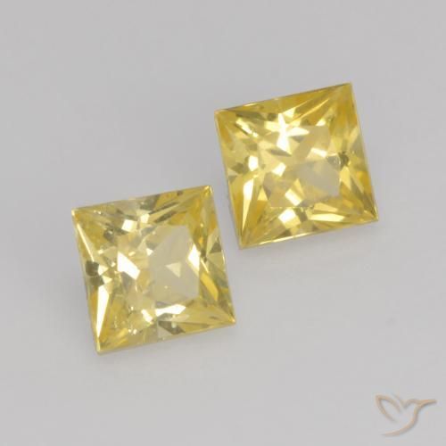Shop natural 0.65ct Jaune Toscane Saphir gems, Carré, from Tanzanie at GemSelect. In stock, global shipping!