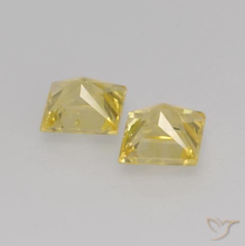 Shop natural 0.65ct Jaune Toscane Saphir gems, Carré, from Tanzanie at GemSelect. In stock, global shipping!