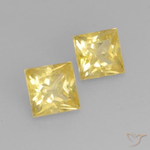 Shop natural 0.66ct Jaune Toscane Saphir gems, Carré, from Tanzanie at GemSelect. In stock, global shipping!