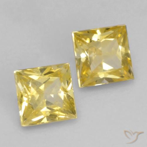 Shop natural 0.51ct Jaune Toscane Saphir gems, Carré, from Tanzanie at GemSelect. In stock, global shipping!