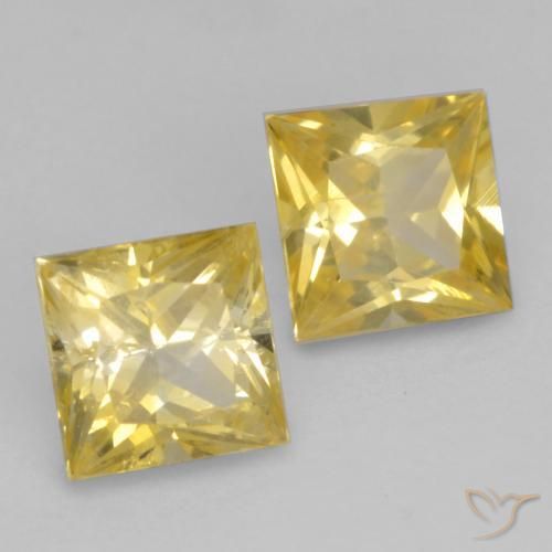 Shop natural 0.76ct Jaune Toscane Saphir gems, Carré, from Tanzanie at GemSelect. In stock, global shipping!