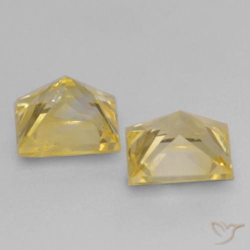 Shop natural 0.76ct Jaune Toscane Saphir gems, Carré, from Tanzanie at GemSelect. In stock, global shipping!