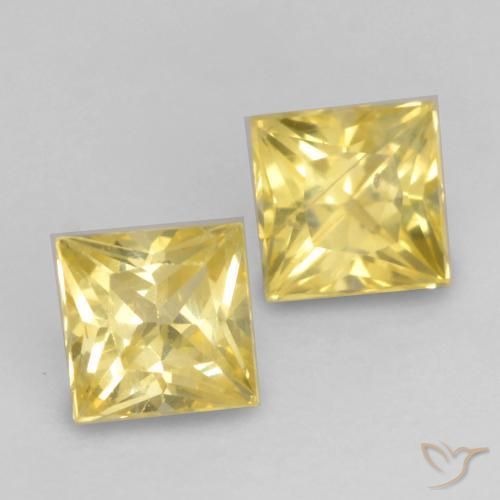 Shop natural 0.50ct Jaune Toscane Saphir gems, Carré, from Tanzanie at GemSelect. In stock, global shipping!