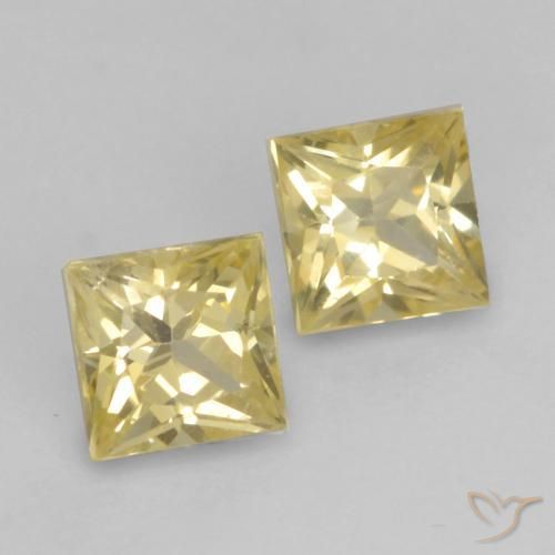 Shop natural 0.44ct Doré léger Saphir gems, Carré, from Tanzanie at GemSelect. In stock, global shipping!