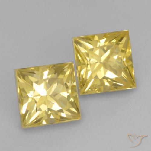 Shop natural 0.73ct Jaune moyen Saphir gems, Carré, from Tanzanie at GemSelect. In stock, global shipping!