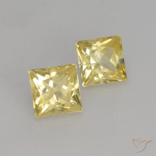 Shop natural 0.64ct Jaune Toscane Saphir gems, Carré, from Tanzanie at GemSelect. In stock, global shipping!