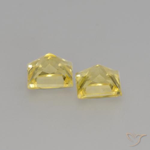 Shop natural 0.64ct Jaune Toscane Saphir gems, Carré, from Tanzanie at GemSelect. In stock, global shipping!