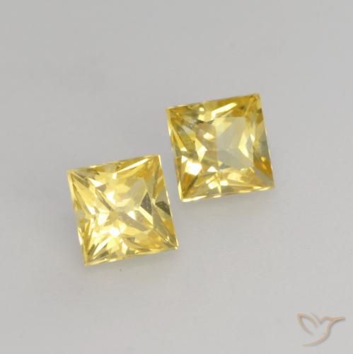 Shop natural 0.53ct Jaune Toscane Saphir gems, Carré, from Tanzanie at GemSelect. In stock, global shipping!