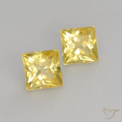 Shop natural 0.66ct Jaune Toscane Saphir gems, Carré, from Tanzanie at GemSelect. In stock, global shipping!