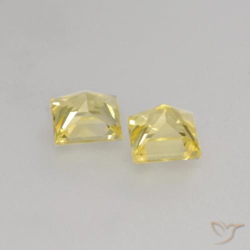 Shop natural 0.51ct Jaune Toscane Saphir gems, Carré, from Tanzanie at GemSelect. In stock, global shipping!