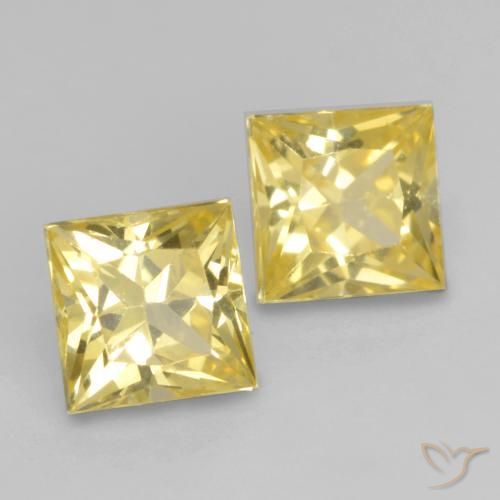 Shop natural 0.71ct Jaune Toscane Saphir gems, Carré, from Tanzanie at GemSelect. In stock, global shipping!