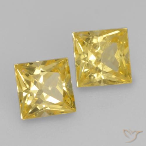 Shop natural 0.65ct Jaune Toscane Saphir gems, Carré, from Tanzanie at GemSelect. In stock, global shipping!