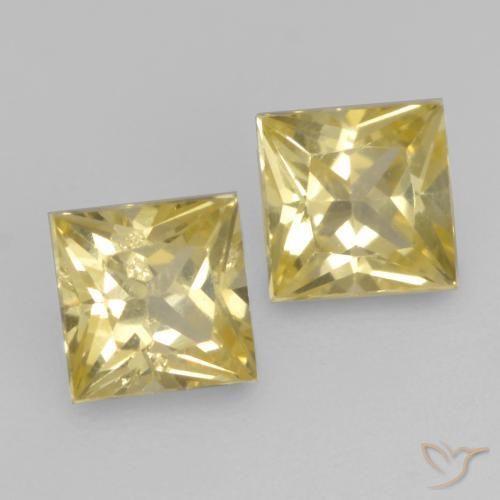 Shop natural 0.49ct Jaune Toscane Saphir gems, Carré, from Tanzanie at GemSelect. In stock, global shipping!
