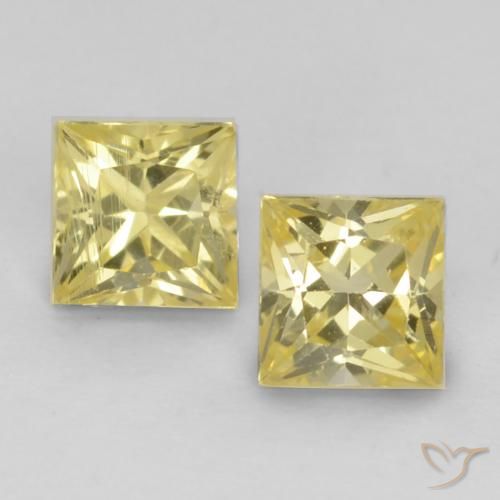 Shop natural 0.64ct Jaune Toscane Saphir gems, Carré, from Tanzanie at GemSelect. In stock, global shipping!