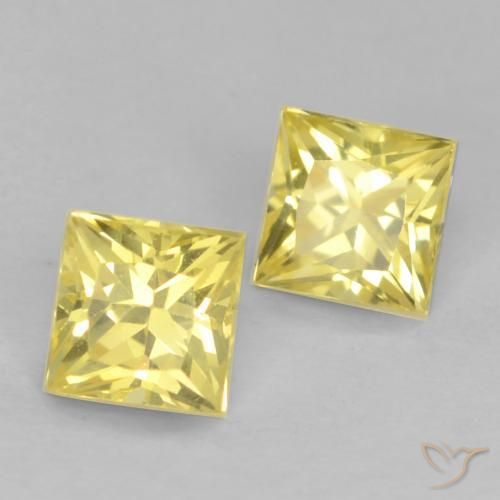 Shop natural 0.62ct Jaune Toscane Saphir gems, Carré, from Tanzanie at GemSelect. In stock, global shipping!