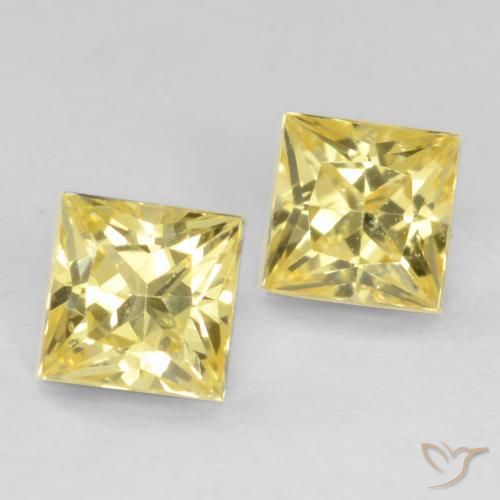 Shop natural 0.64ct Jaune Toscane Saphir gems, Carré, from Tanzanie at GemSelect. In stock, global shipping!