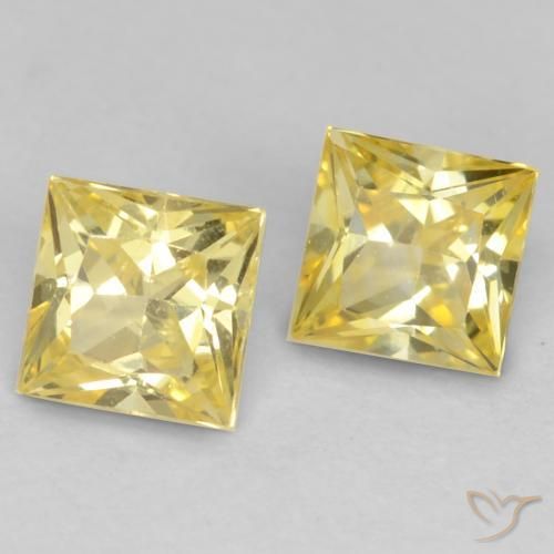 Shop natural 0.70ct Jaune moyen Saphir gems, Carré, from Tanzanie at GemSelect. In stock, global shipping!