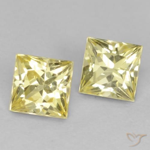 Shop natural 0.74ct Jaune Toscane Saphir gems, Carré, from Tanzanie at GemSelect. In stock, global shipping!