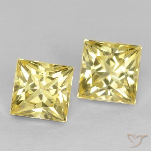 Shop natural 0.70ct Jaune Toscane Saphir gems, Carré, from Tanzanie at GemSelect. In stock, global shipping!