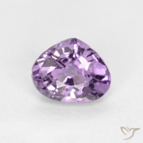 Saphir Violet moyen naturelle En forme de poire, 0.39 ct, VVS-VS