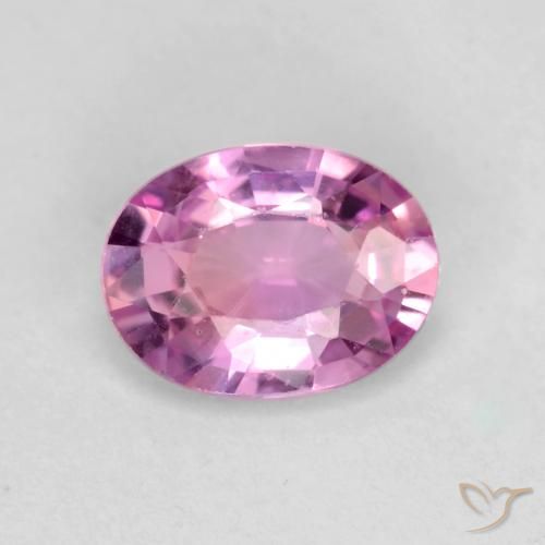 0.58ct Naturel Violet Rosâtre Saphir, ovale, VS