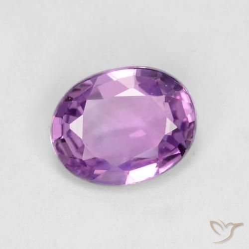0.42ct Naturel Violet rose vif Saphir, ovale, VVS-VS