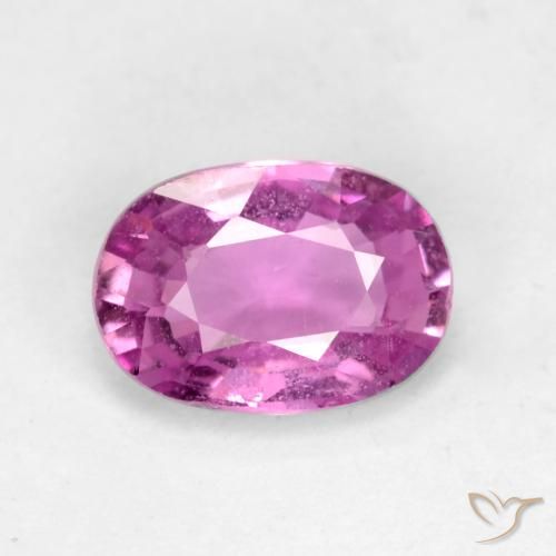 0.67ct Naturel Rose foncé Saphir, ovale, VVS-VS