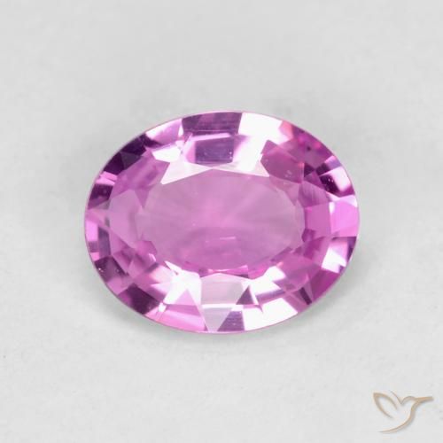 0.46ct Naturel Pourpre rosâtre profond Saphir, ovale, VS