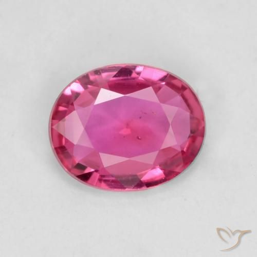0.42ct Naturel Rose moyen-foncé Saphir, ovale, VS
