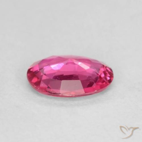 Saphir Rose moyen-foncé naturelle ovale, 0.42 ct, VS