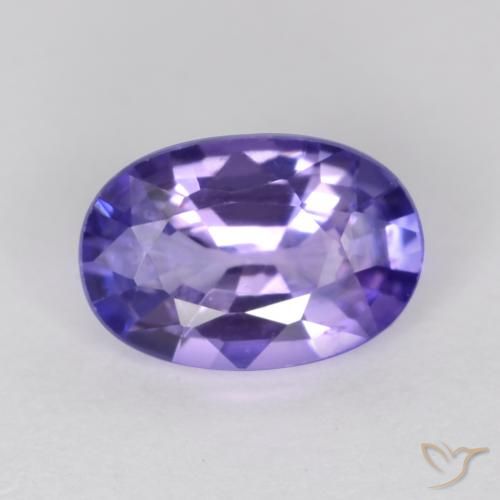 0.55ct Naturel Violet foncé Saphir, ovale, VS