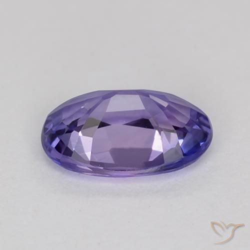 Saphir Violet foncé naturelle ovale, 0.55 ct, VS