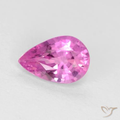 0.50ct Naturel Pourpre moyen Saphir, En forme de poire, VS, Photo A