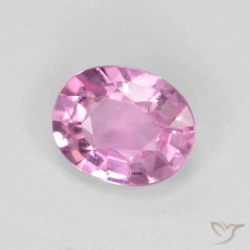 Saphir Pourpre-rose naturelle ovale, 0.47 ct, VS