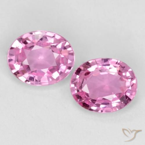0.84ctw Naturel Rose moyen Saphir, ovale, VS